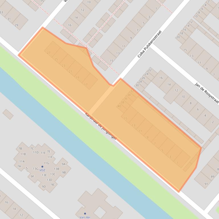 Kaart van postcodegebied 5224HR.