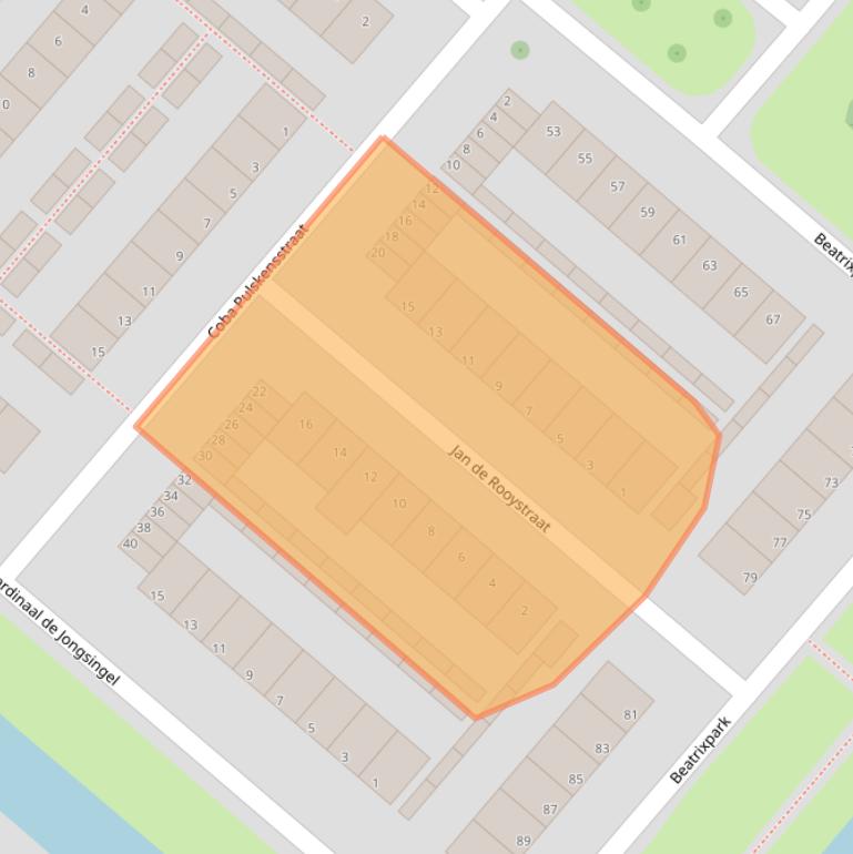 Kaart van postcodegebied 5224JC.