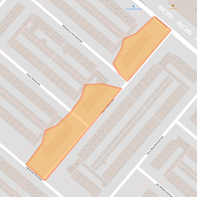 Kaart van postcodegebied 5224JS.