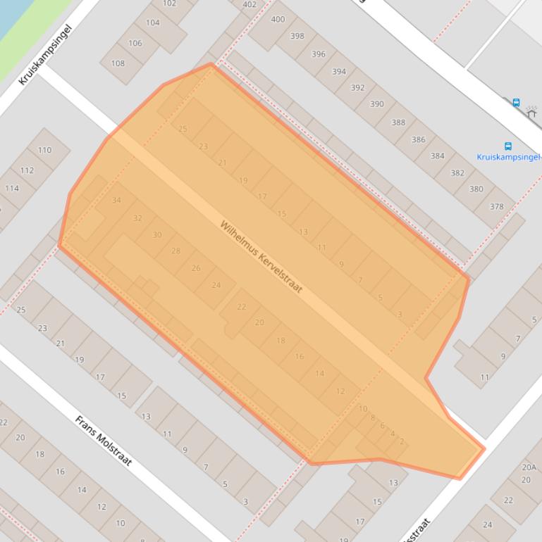 Kaart van postcodegebied 5224JW.