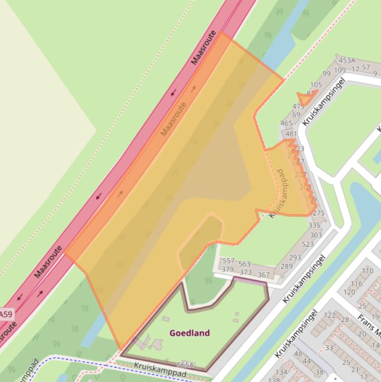 Kaart van postcodegebied 5224KG.