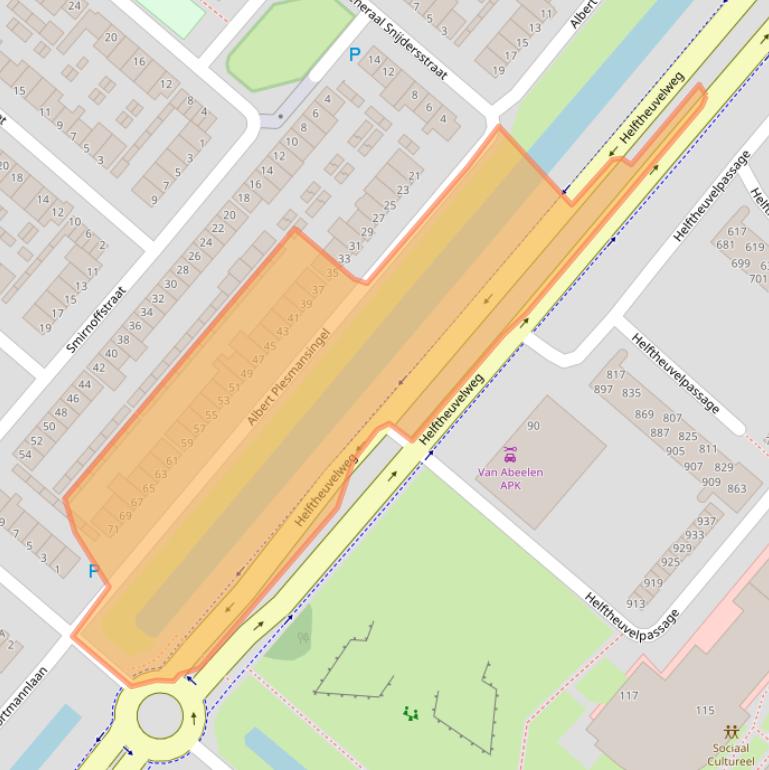 Kaart van postcodegebied 5224TS.