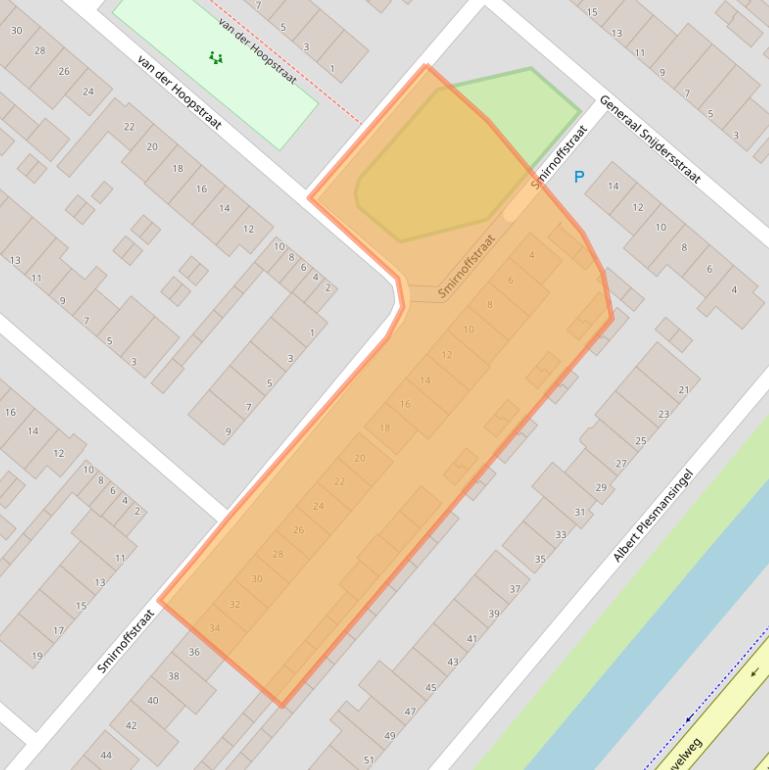 Kaart van postcodegebied 5224TW.