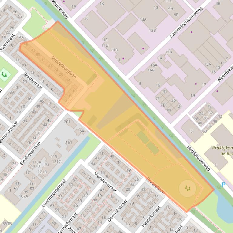 Kaart van postcodegebied 5224VB.