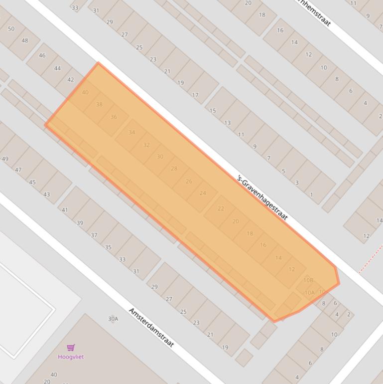 Kaart van postcodegebied 5224XD.