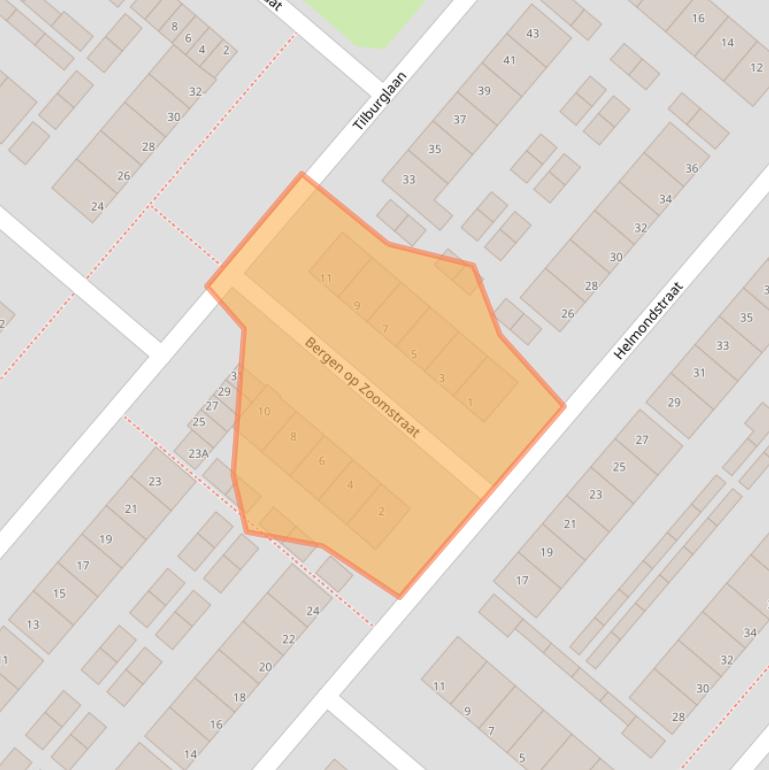 Kaart van postcodegebied 5224XL.