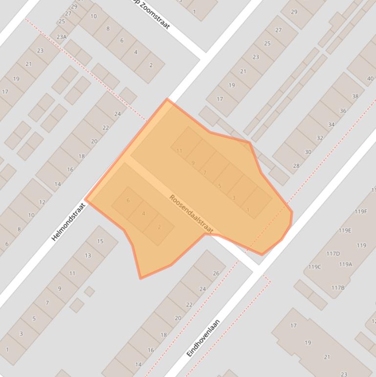 Kaart van postcodegebied 5224XM.