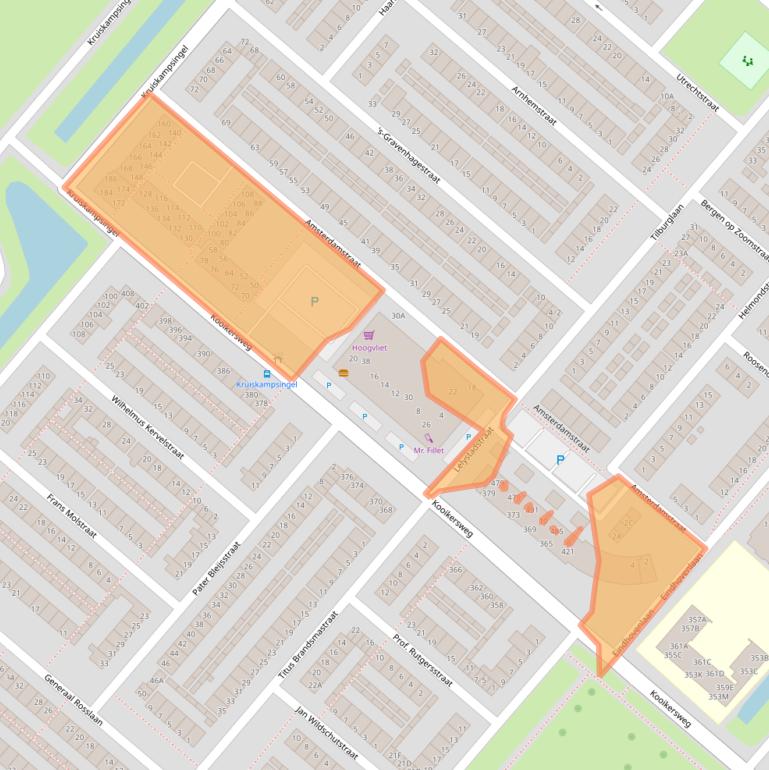 Kaart van postcodegebied 5224XR.