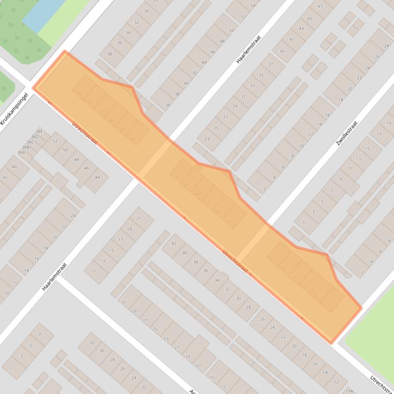 Kaart van postcodegebied 5224XS.