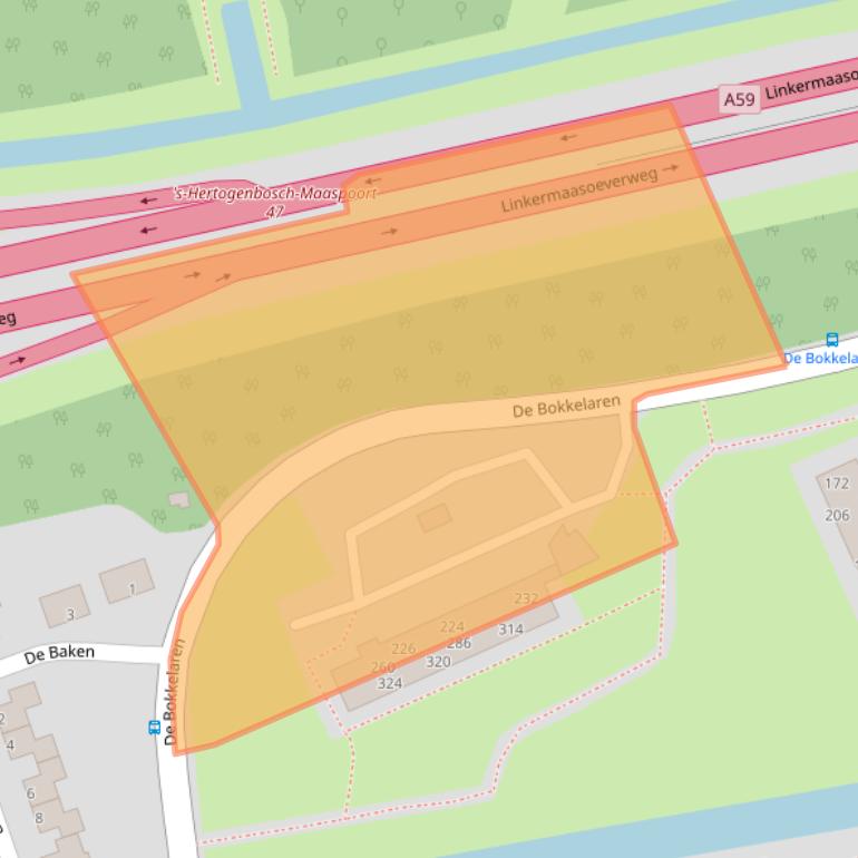 Kaart van postcodegebied 5231BM.