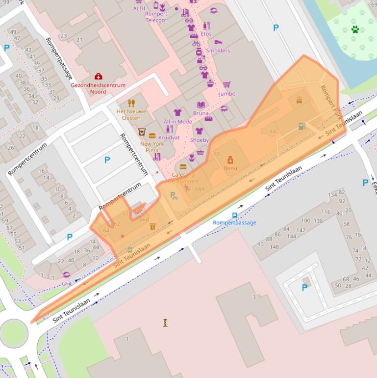Kaart van postcodegebied 5231BR.