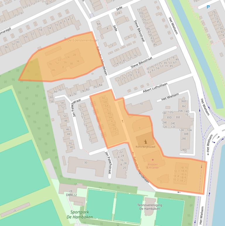 Kaart van postcodegebied 5231BZ.
