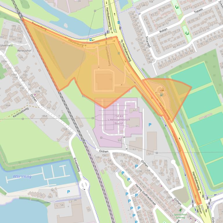 Kaart van postcodegebied 5231DA.