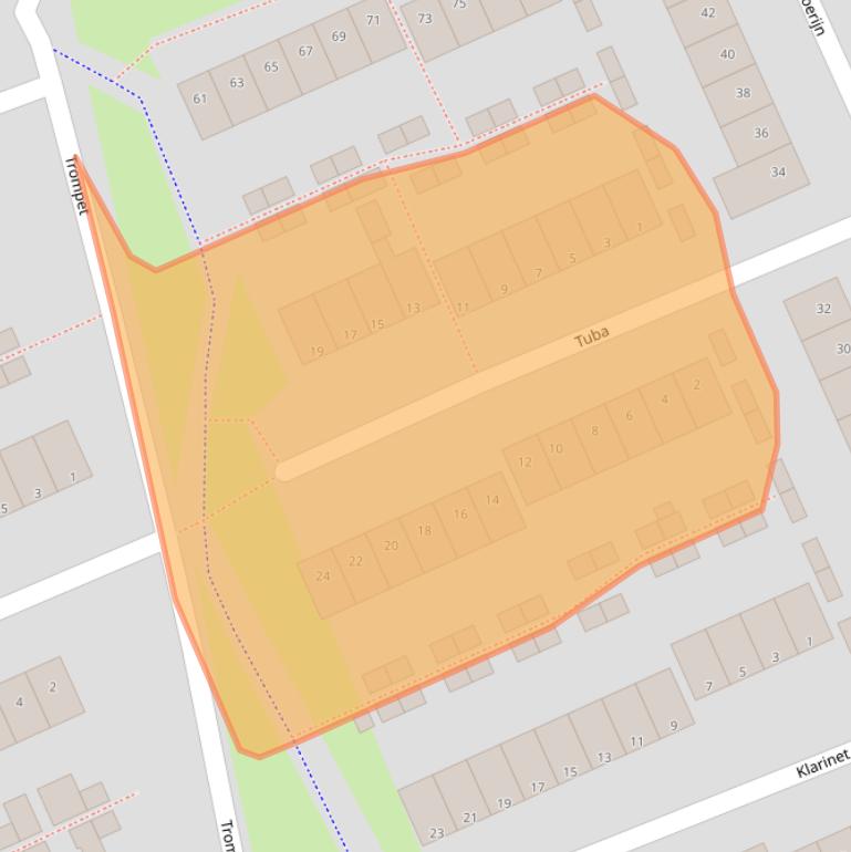 Kaart van postcodegebied 5231DM.