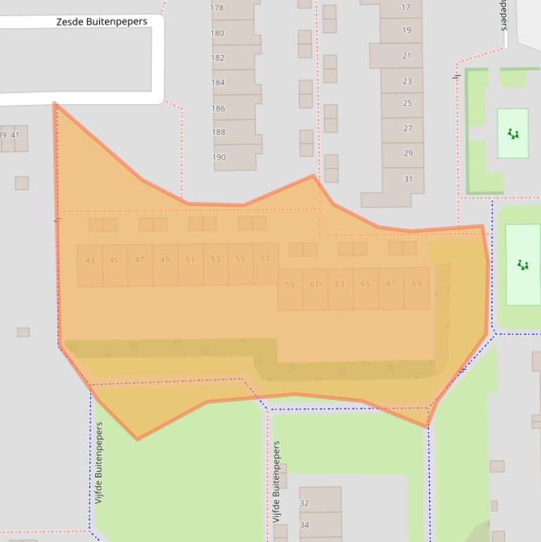 Kaart van postcodegebied 5231GE.