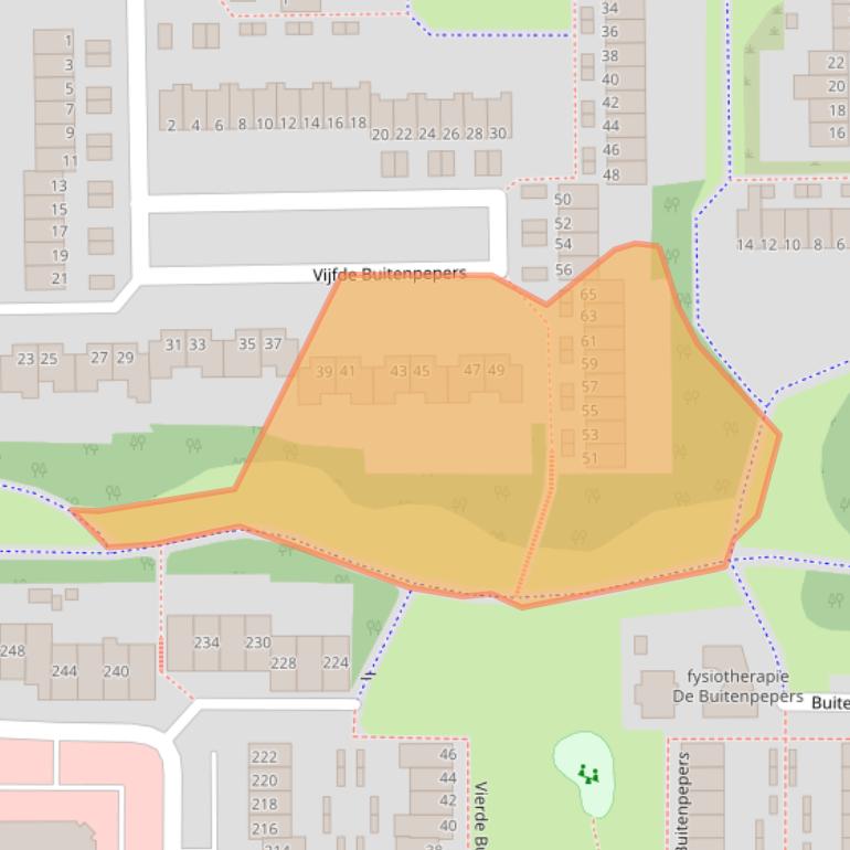 Kaart van postcodegebied 5231GK.
