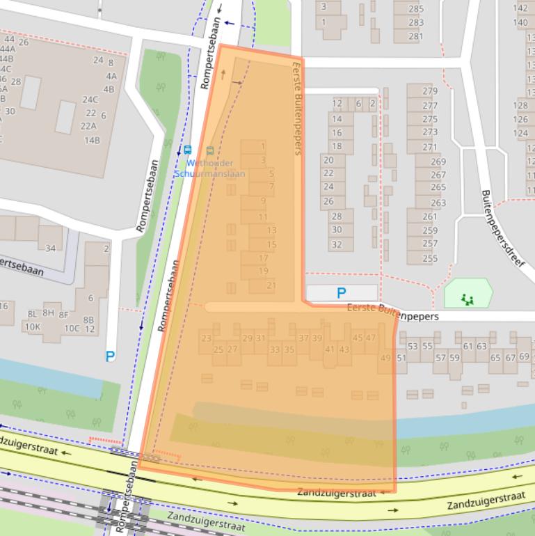 Kaart van postcodegebied 5231GN.