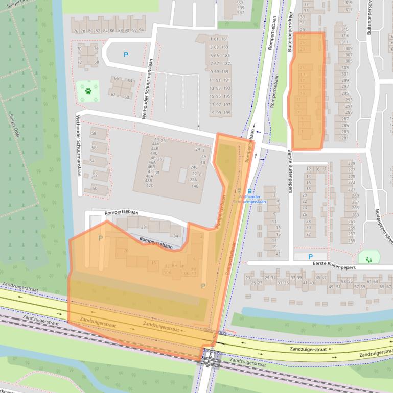Kaart van postcodegebied 5231GS.
