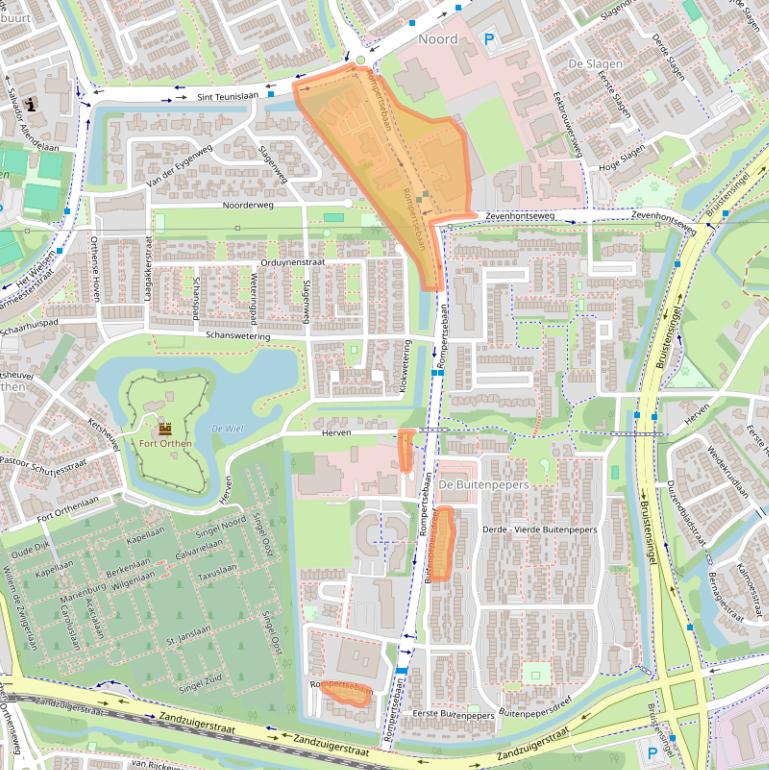 Kaart van postcodegebied 5231GT.