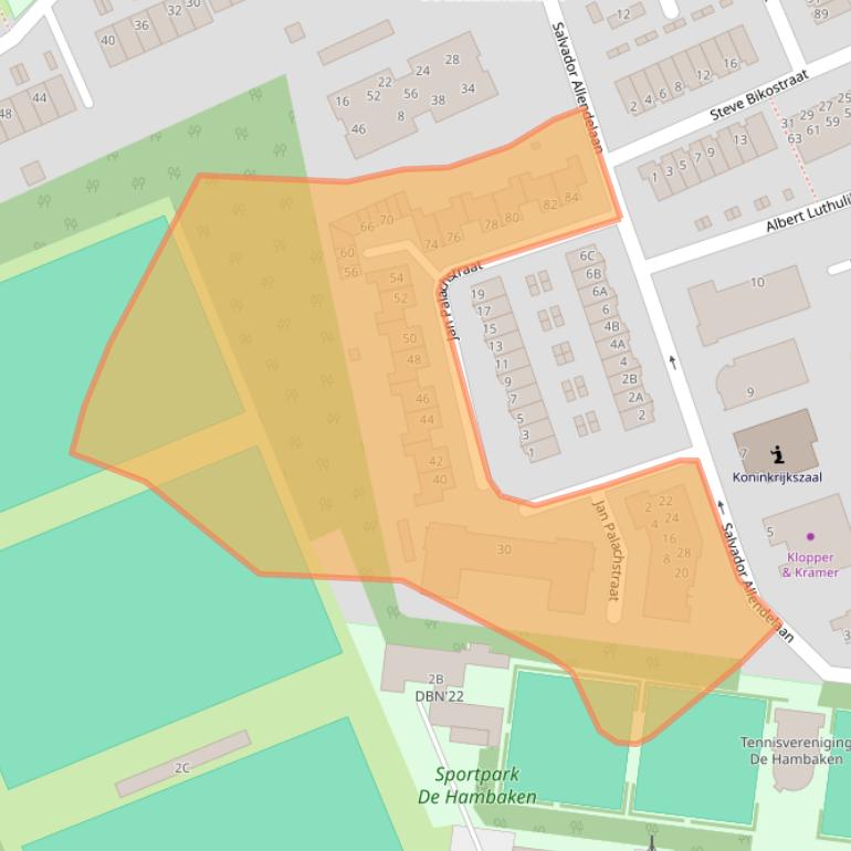 Kaart van postcodegebied 5231HX.
