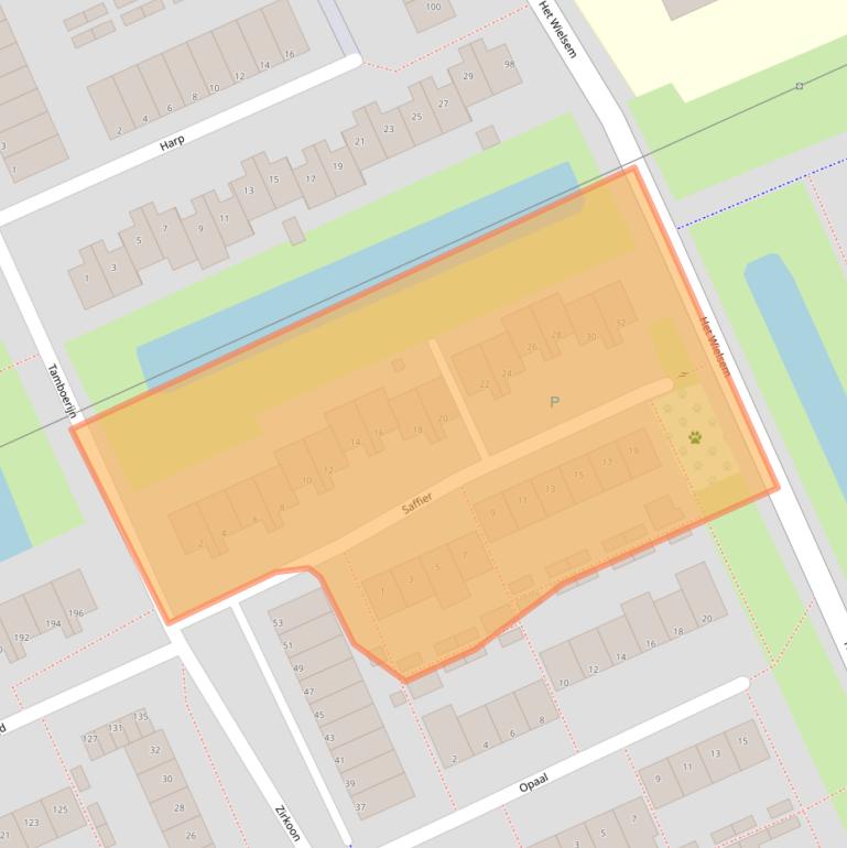 Kaart van postcodegebied 5231KG.
