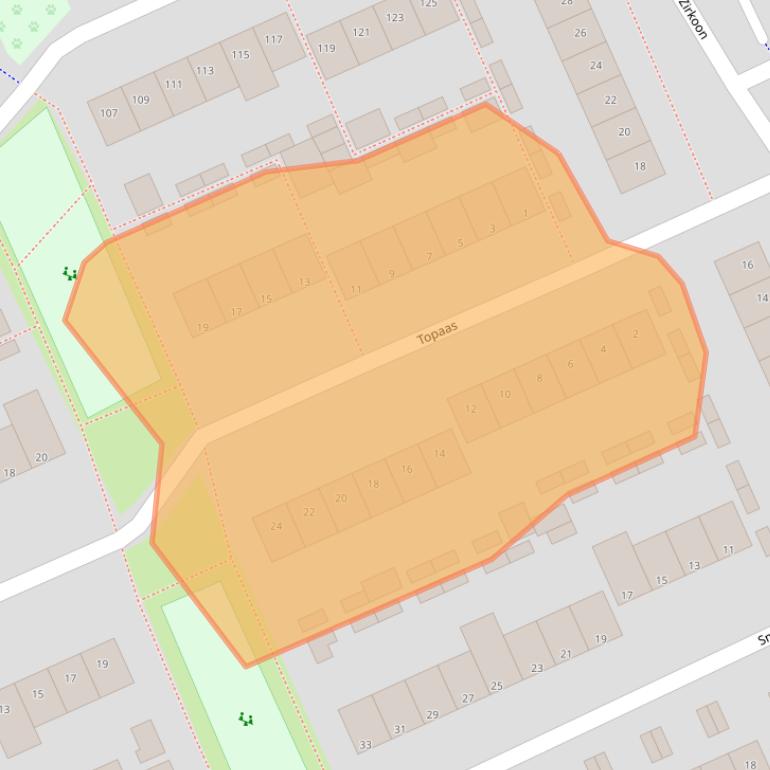 Kaart van postcodegebied 5231KL.