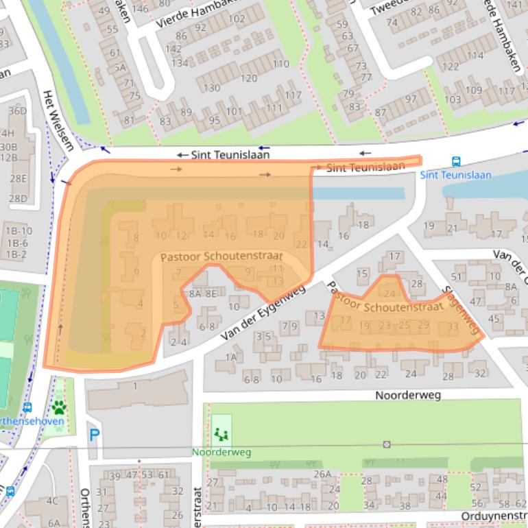 Kaart van postcodegebied 5231PB.