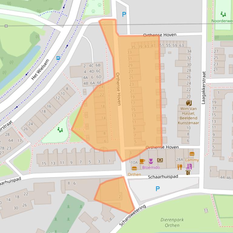 Kaart van postcodegebied 5231PN.