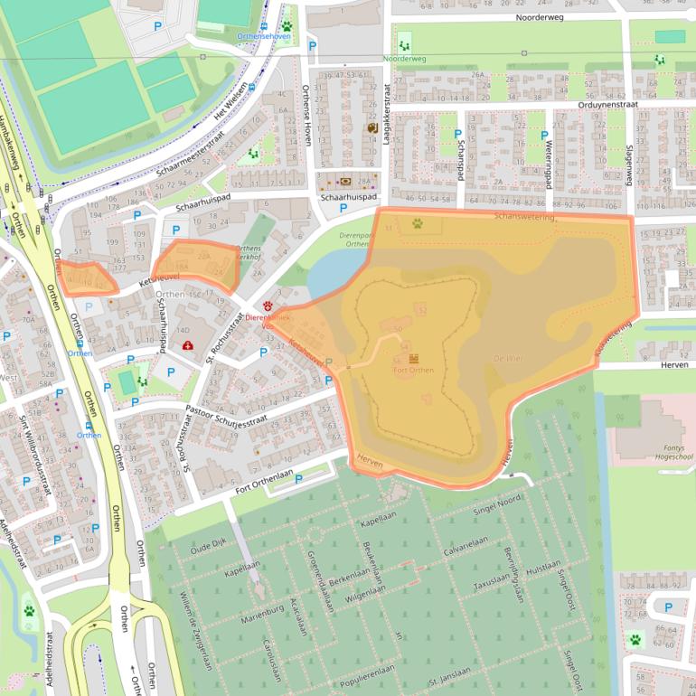 Kaart van postcodegebied 5231PT.
