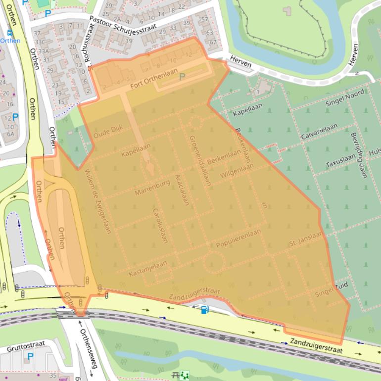 Kaart van postcodegebied 5231PZ.