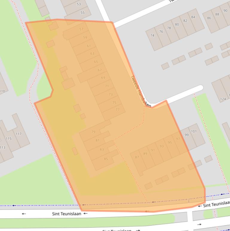 Kaart van postcodegebied 5231RL.
