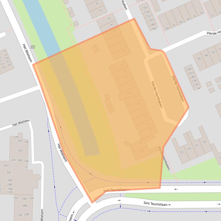 Kaart van postcodegebied 5231TW.