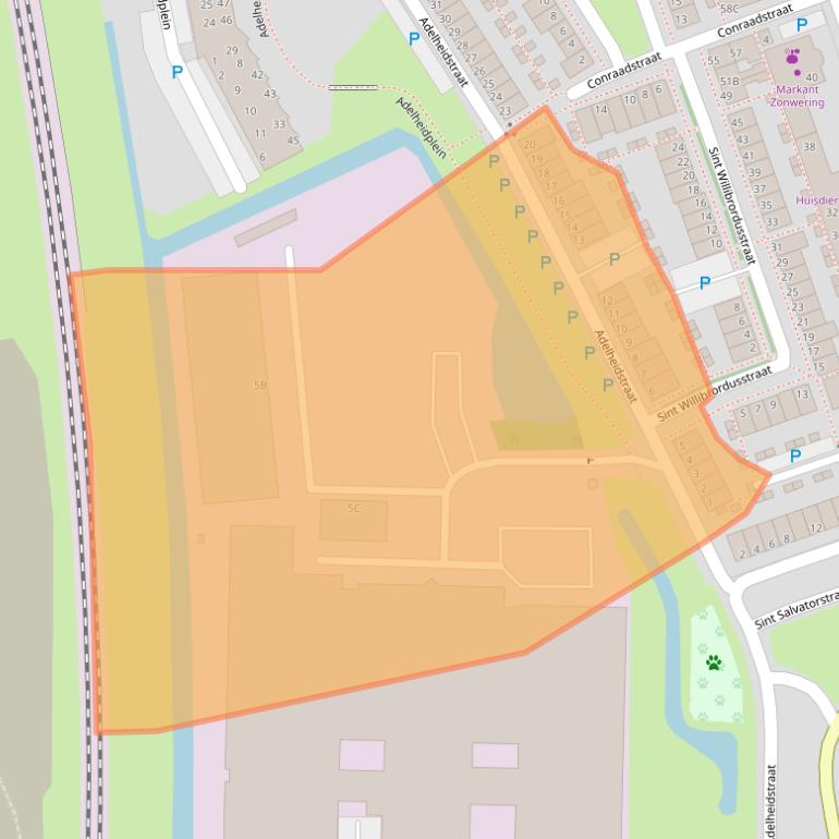 Kaart van postcodegebied 5231VA.