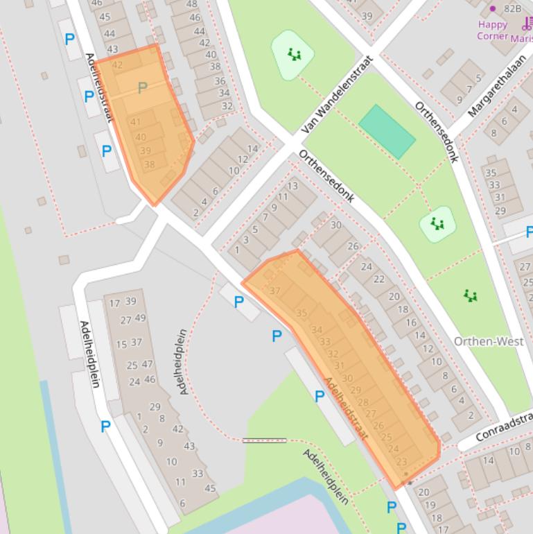 Kaart van postcodegebied 5231VB.