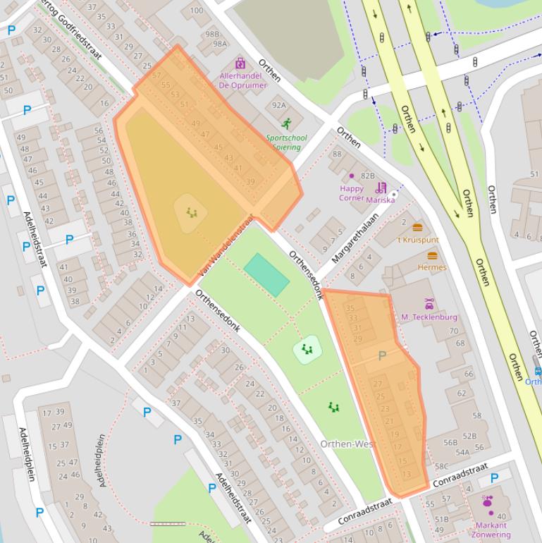 Kaart van postcodegebied 5231VD.