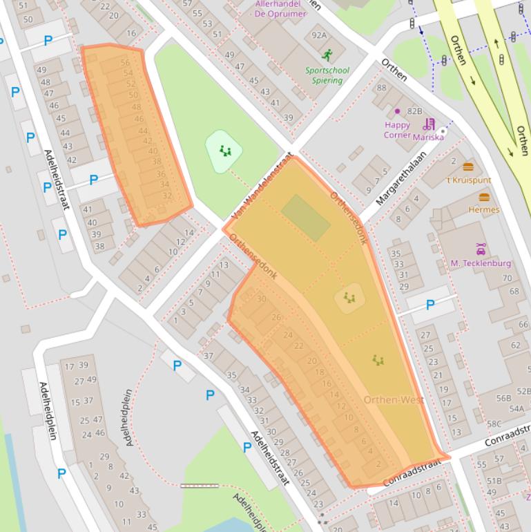 Kaart van postcodegebied 5231VE.