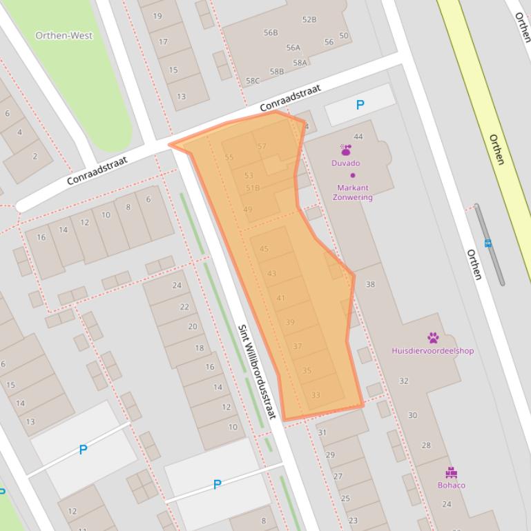 Kaart van postcodegebied 5231VJ.