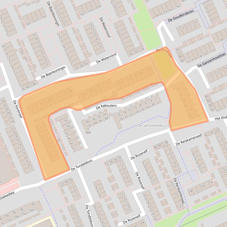 Kaart van postcodegebied 5231WH.