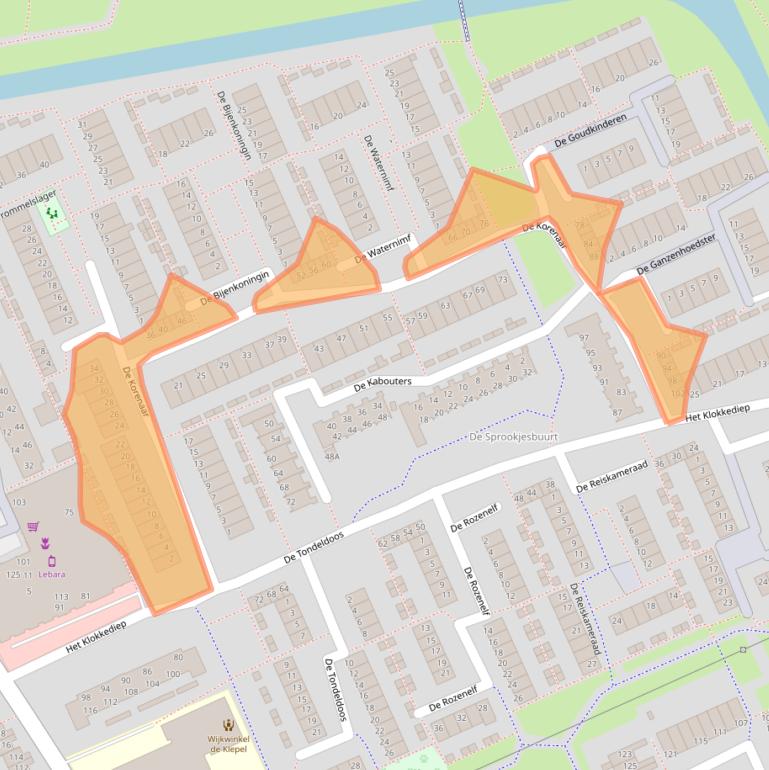 Kaart van postcodegebied 5231WJ.