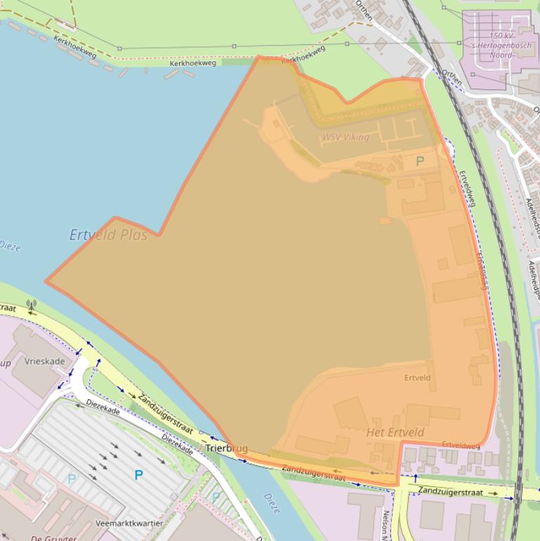 Kaart van postcodegebied 5231XA.