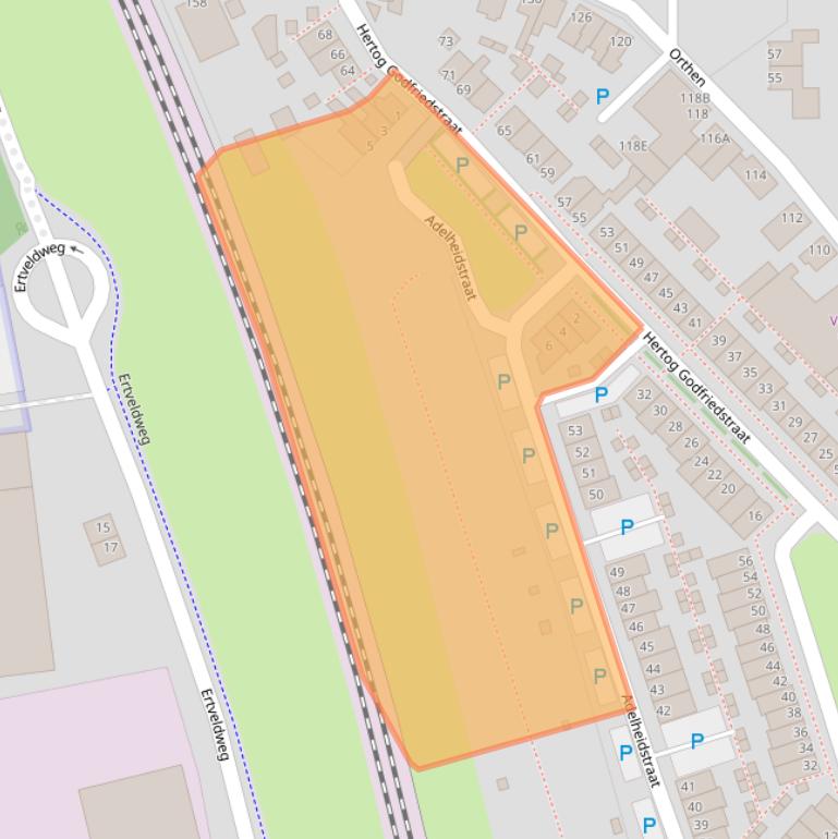 Kaart van postcodegebied 5231XC.