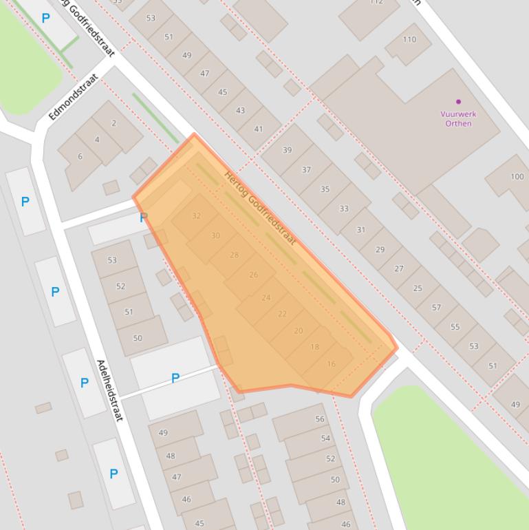 Kaart van postcodegebied 5231XG.