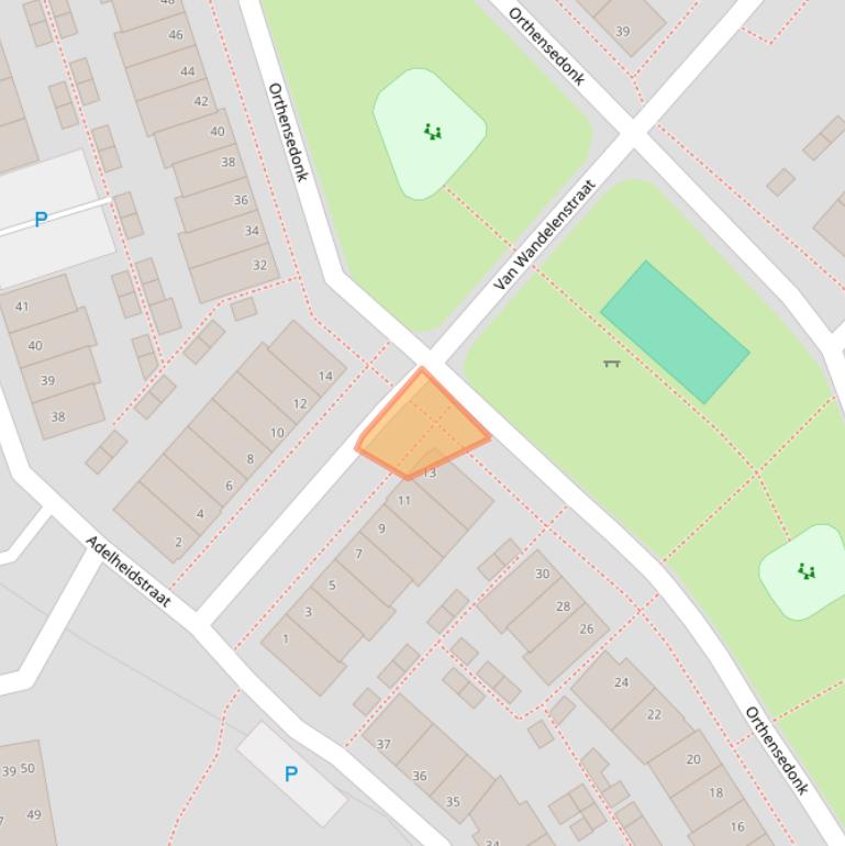 Kaart van postcodegebied 5231XK.