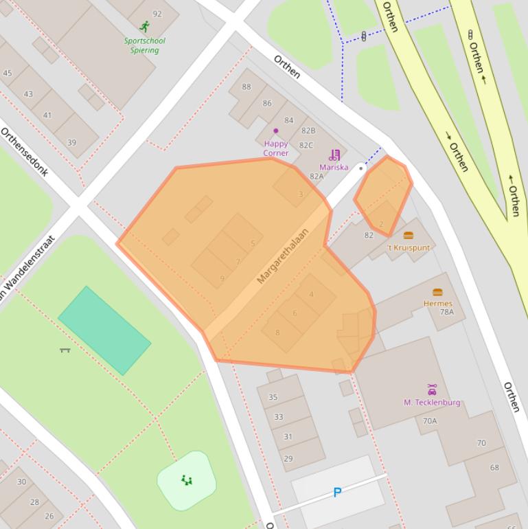 Kaart van postcodegebied 5231XL.