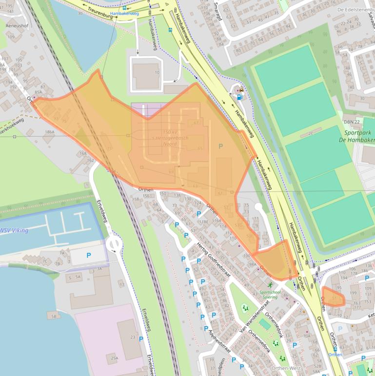 Kaart van postcodegebied 5231XP.