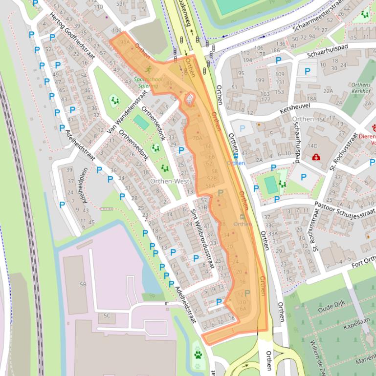 Kaart van postcodegebied 5231XS.