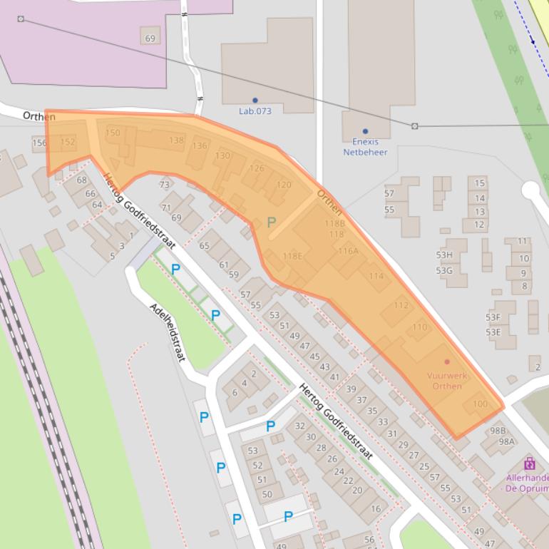 Kaart van postcodegebied 5231XT.