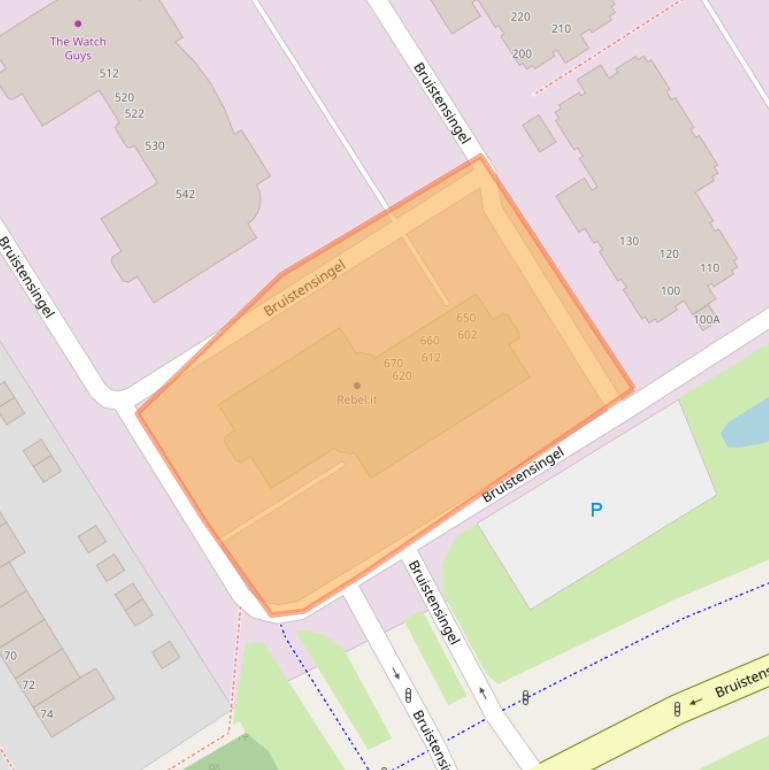 Kaart van postcodegebied 5232AJ.