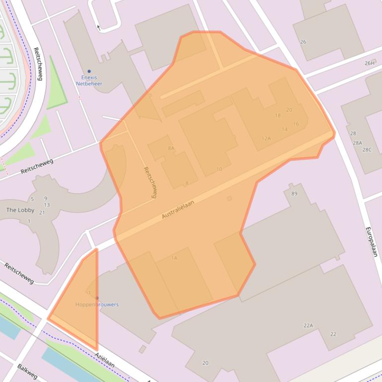 Kaart van postcodegebied 5232BB.