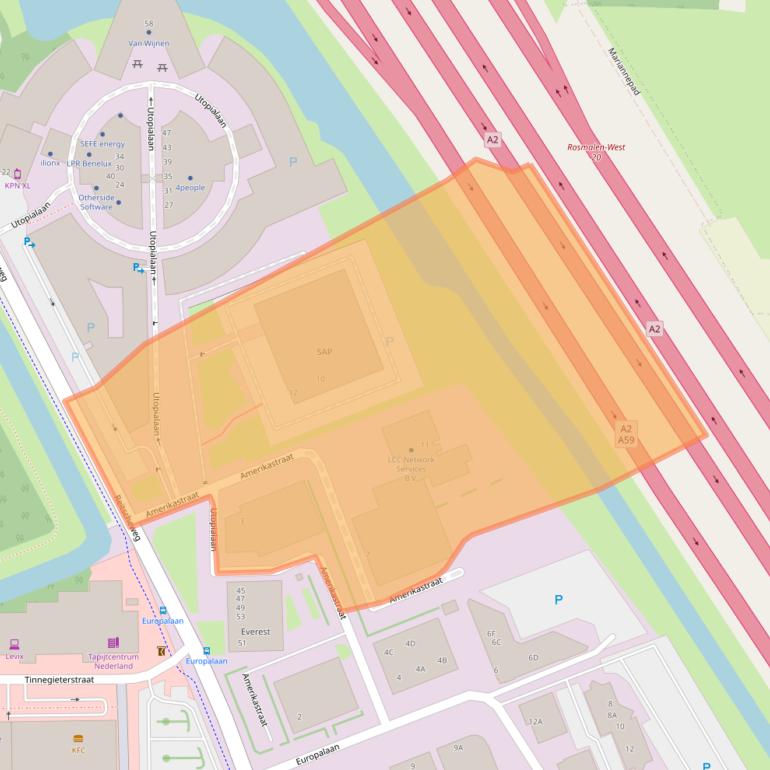 Kaart van postcodegebied 5232BE.